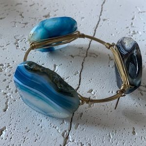 Bourbon and Bowties Gemstone-Blue Bangle